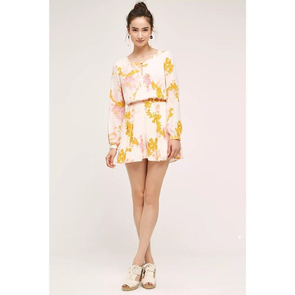 Paper Crown Fully Lined Muri Romper Floral Print Size XS